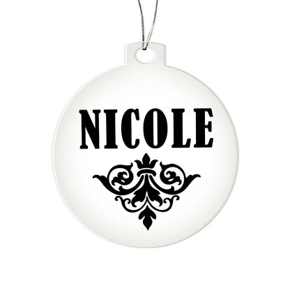 Nicole v01 - Acrylic Ornament