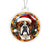 Dog Stained Glass Christmas Design 022 - Acrylic Ornament