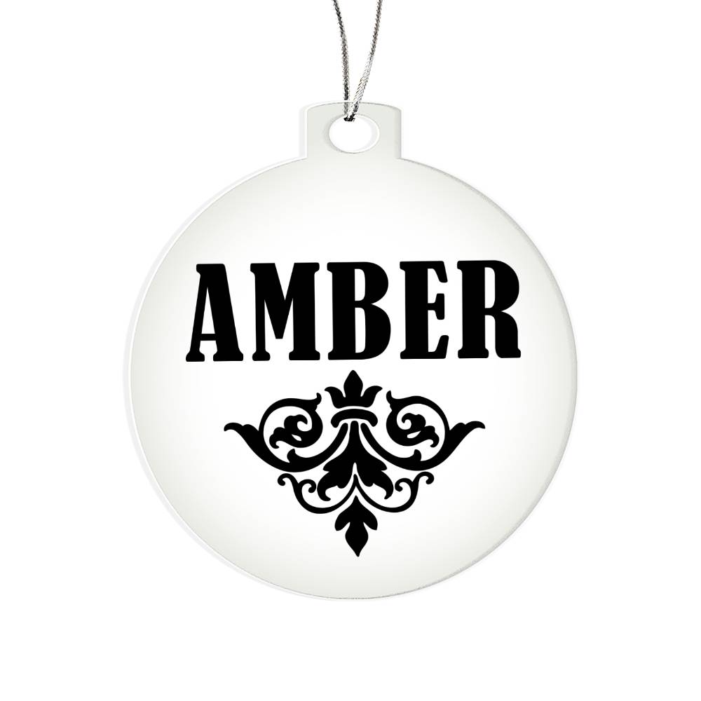 Amber v01 - Acrylic Ornament