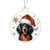 Christmas Dog - Gordon Setter - Acrylic Ornament