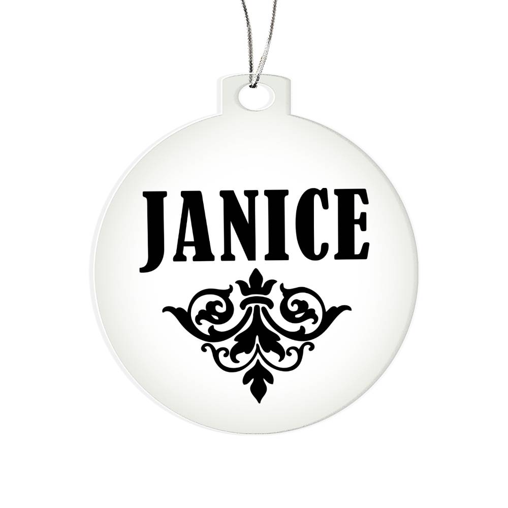 Janice v01 - Acrylic Ornament