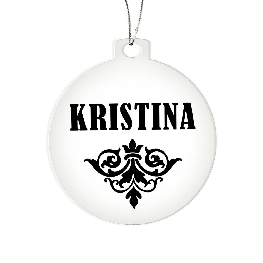 Kristina v01 - Acrylic Ornament