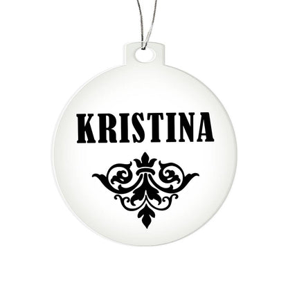 Kristina v01 - Acrylic Ornament