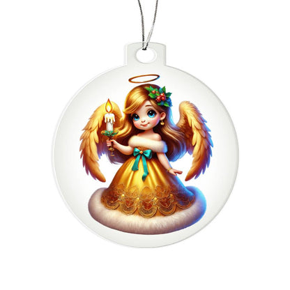 Cute Christmas Angel 017 - Acrylic Ornament