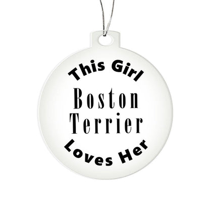 Boston Terrier - Acrylic Ornament