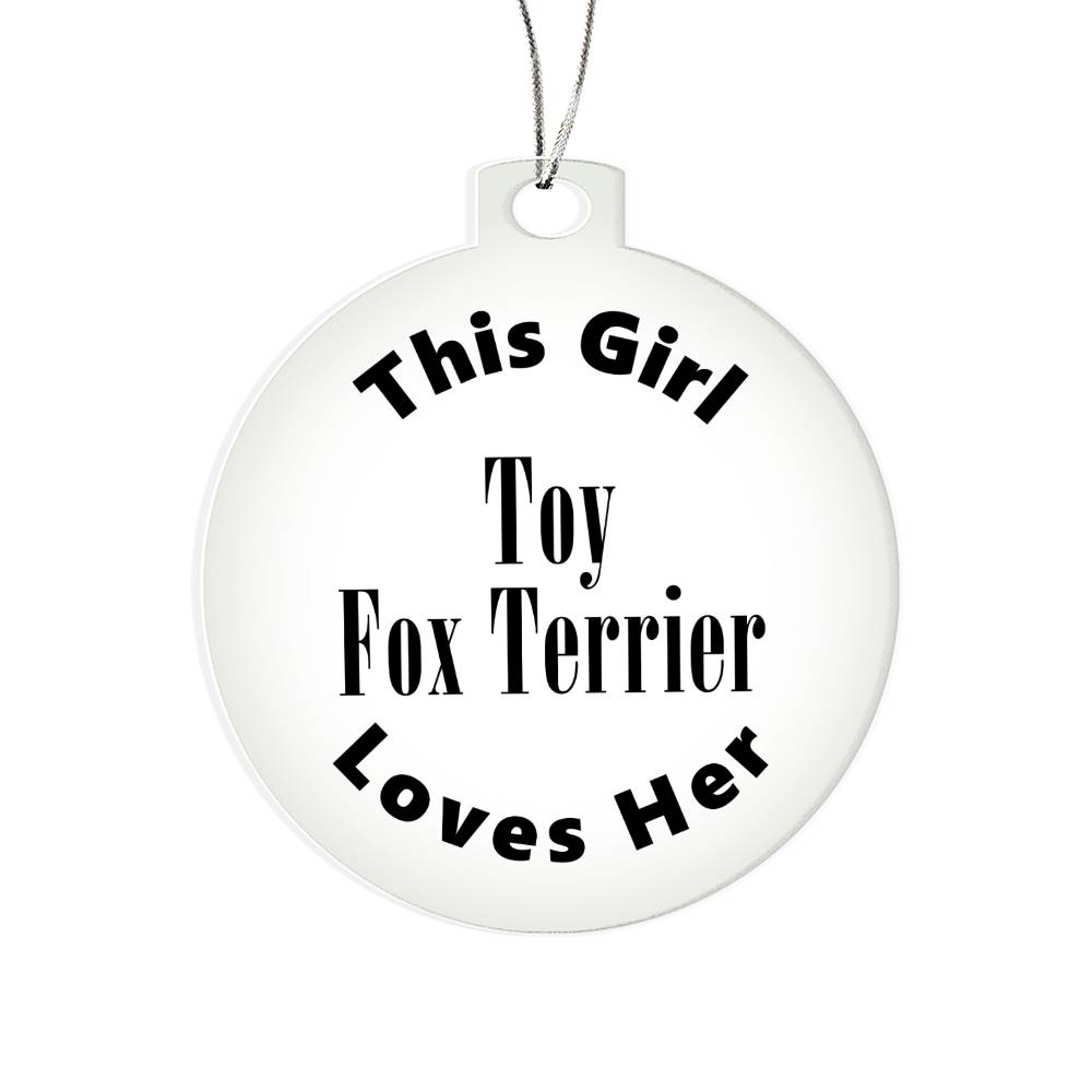 Toy Fox Terrier - Acrylic Ornament
