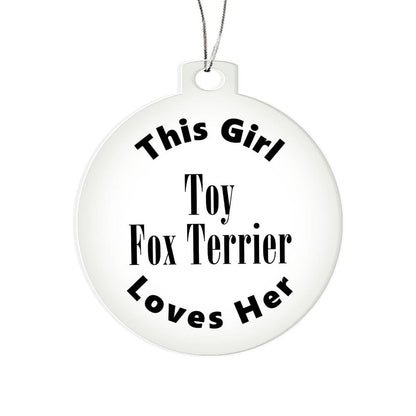 Toy Fox Terrier - Acrylic Ornament