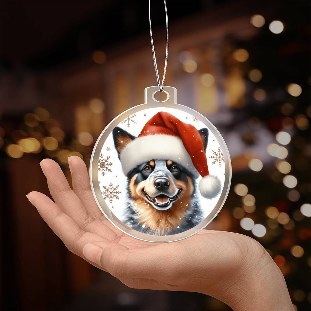 Christmas Dog - Australian Cattle Dog - Acrylic Ornament