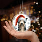 Christmas Dog - Scottish Deerhound - Acrylic Ornament