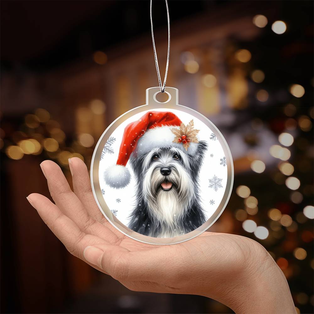 Christmas Dog - Sealyham Terrier - Acrylic Ornament