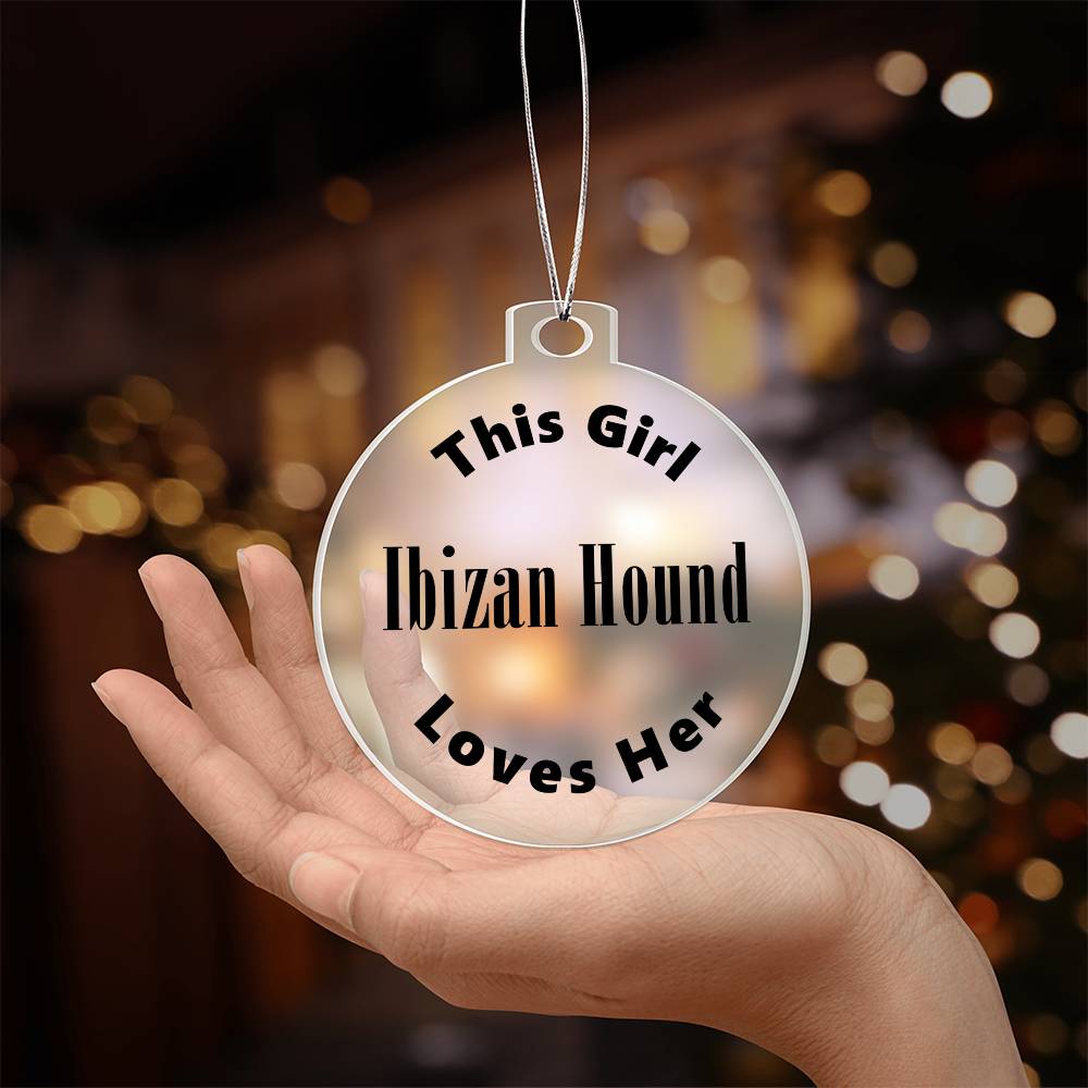 Ibizan Hound - Acrylic Ornament