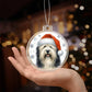 Christmas Dog - Polish Lowland Sheepdog - Acrylic Ornament