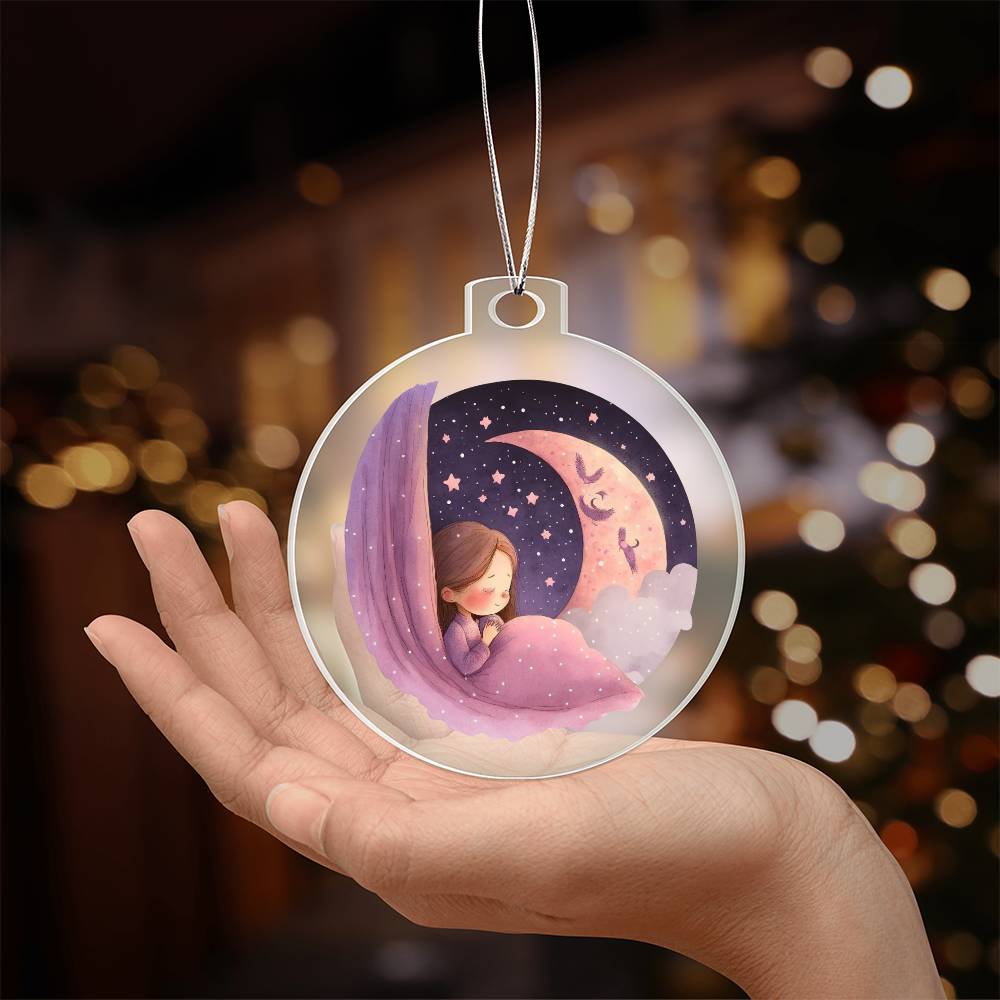 Sweet Dreams Baby Girl (Watercolor) 06 - Acrylic Ornament