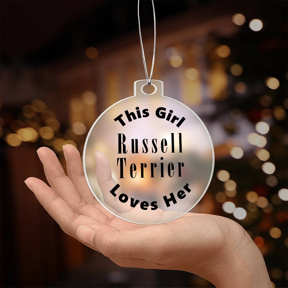 Russell Terrier - Acrylic Ornament