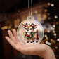 Cute Christmas Reindeer 018 - Acrylic Ornament