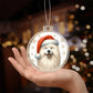 Christmas Dog - Samoyed - Acrylic Ornament