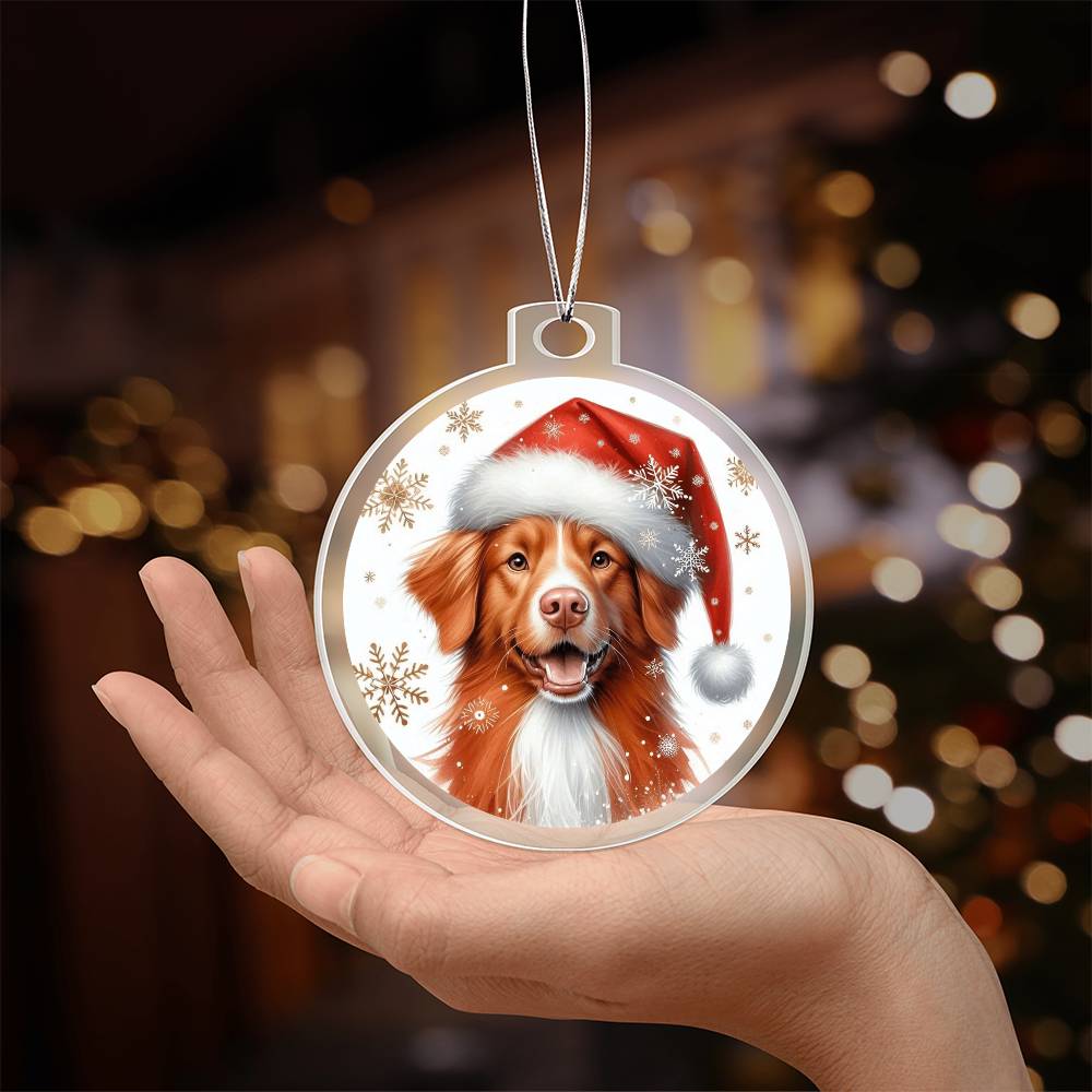 Christmas Dog - Nova Scotia Duck Tolling Retriever - Acrylic Ornament