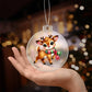 Cute Christmas Reindeer 008 - Acrylic Ornament