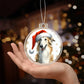 Christmas Dog - Borzoi - Acrylic Ornament
