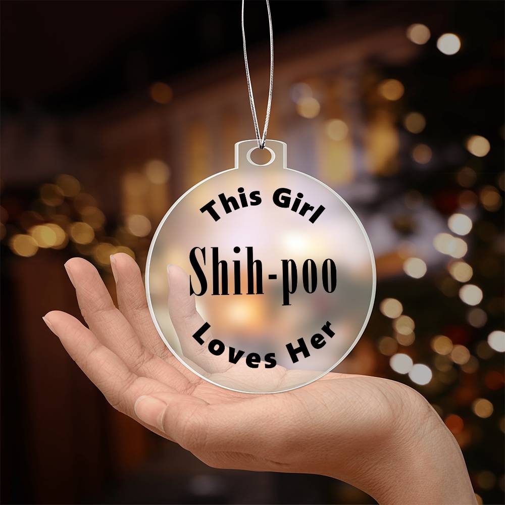 Shih-poo - Acrylic Ornament