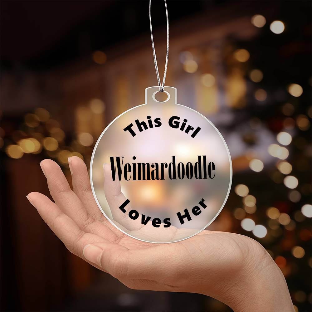 Weimardoodle - Acrylic Ornament