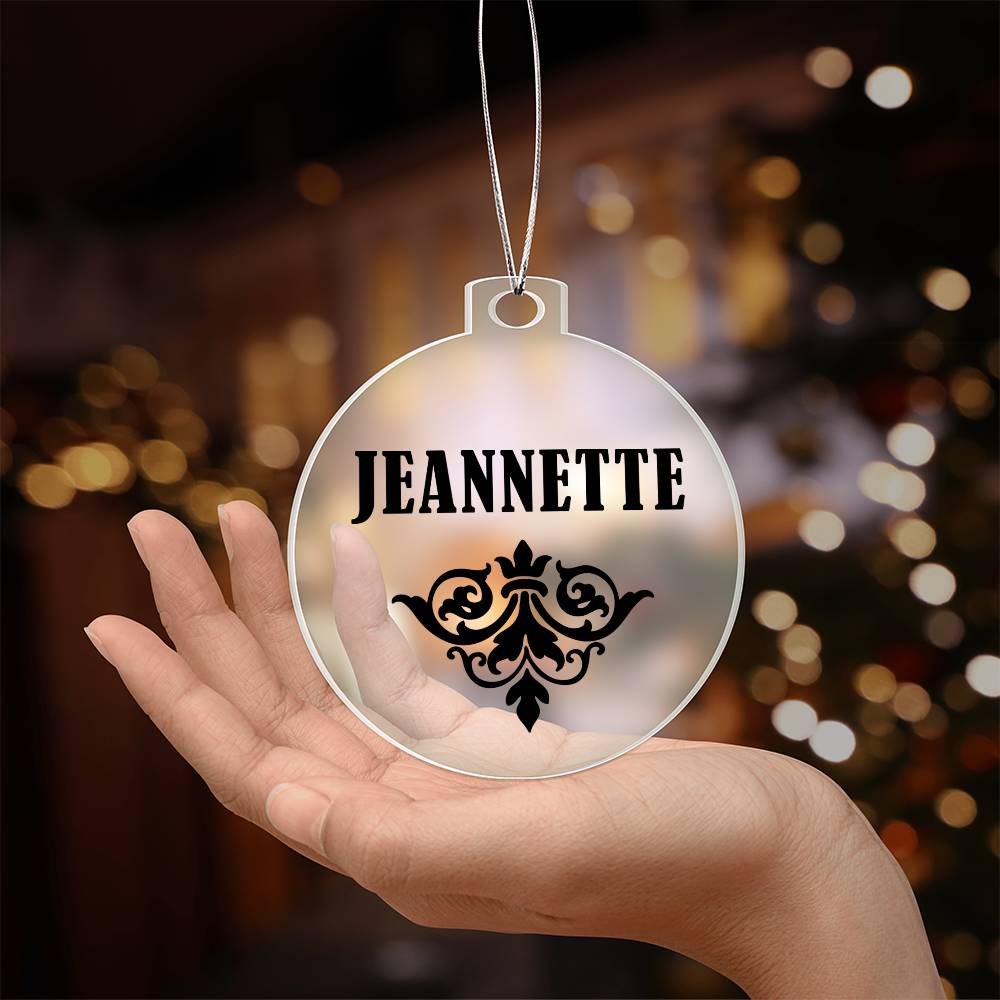 Jeannette v01 - Acrylic Ornament