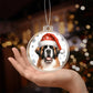 Christmas Dog - St. Bernard - Acrylic Ornament