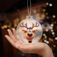 Funny Reindeer Face 03 - Acrylic Ornament