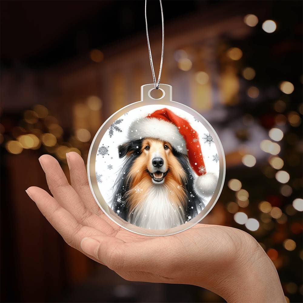 Christmas Dog - Croatian Sheepdog - Acrylic Ornament