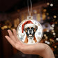 Christmas Dog - Boxer - Acrylic Ornament