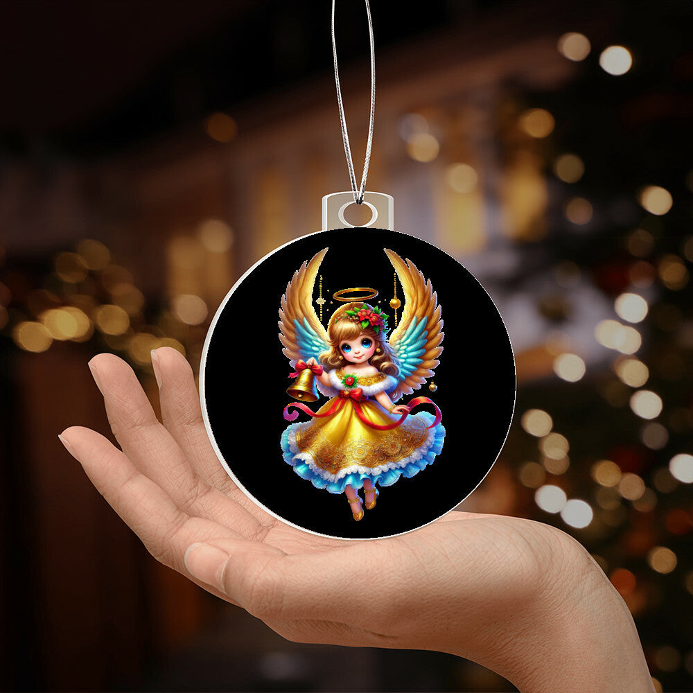 Cute Christmas Angel 002 - Acrylic Ornament