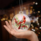 Christmas Cardinal 002 - Acrylic Ornament