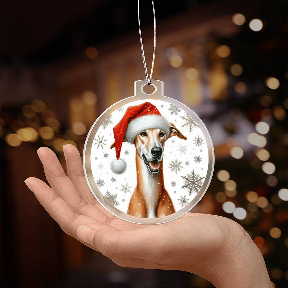 Christmas Dog - Azawakh - Acrylic Ornament