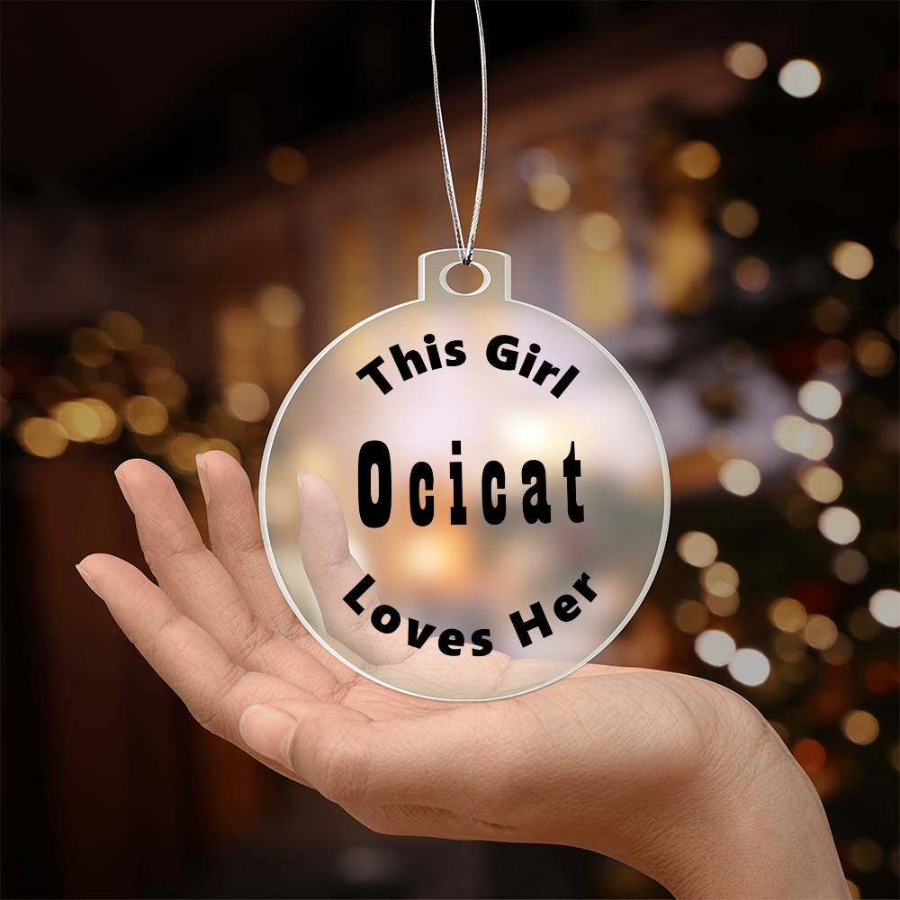 Ocicat - Acrylic Ornament