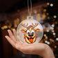 Funny Reindeer Face 07 - Acrylic Ornament