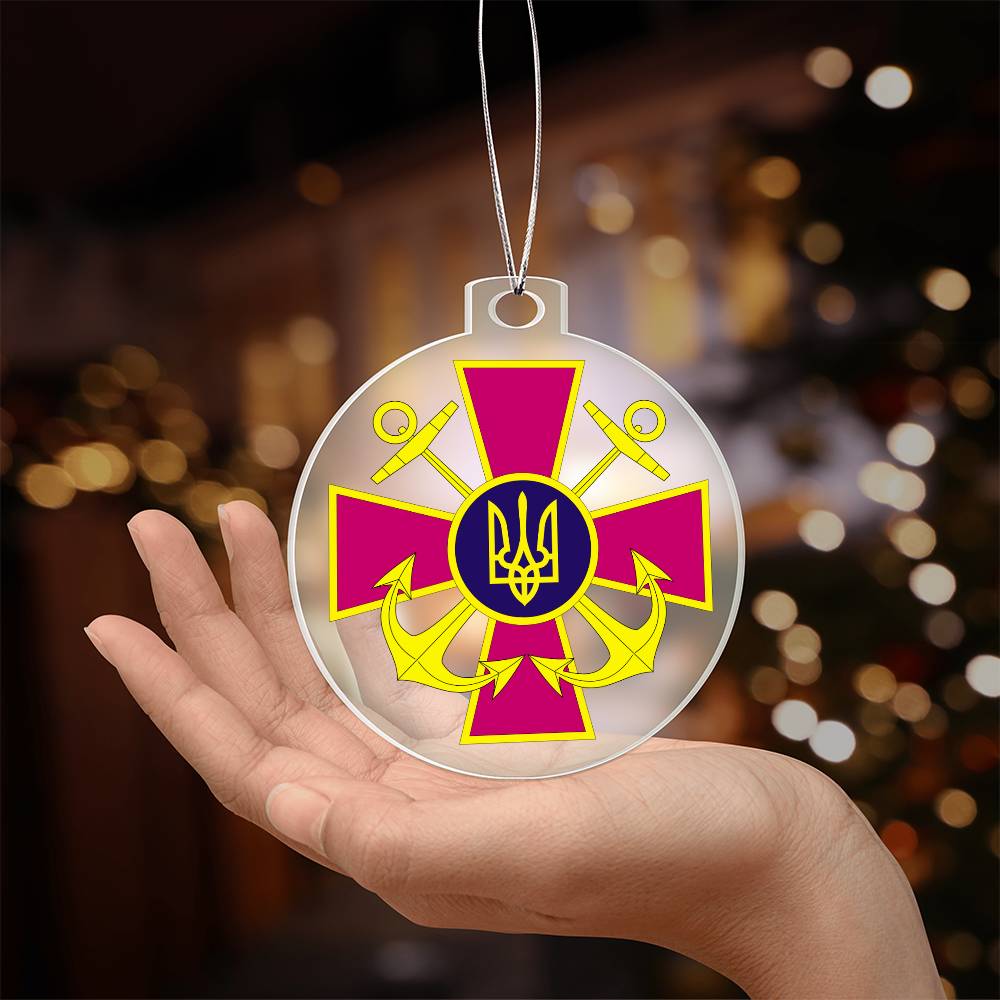 Ukrainian Naval Forces - Acrylic Ornament