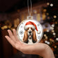 Christmas Dog - Grand Basset Griffon Vendeen - Acrylic Ornament