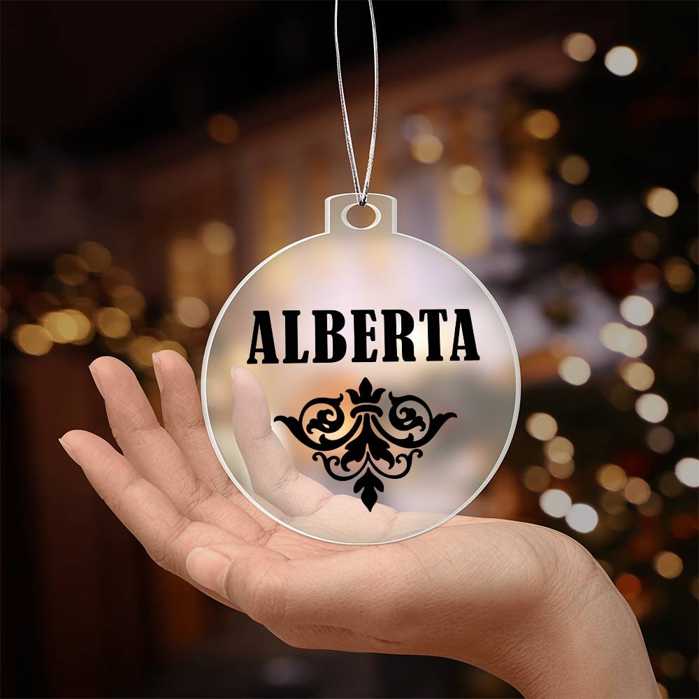 Alberta v01 - Acrylic Ornament