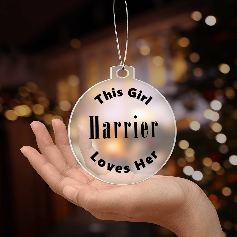 Harrier - Acrylic Ornament