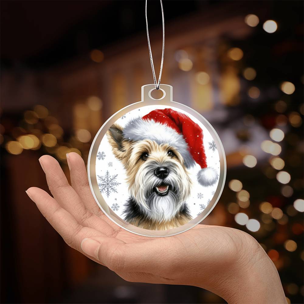 Christmas Dog - Glen of Imaal Terrier - Acrylic Ornament