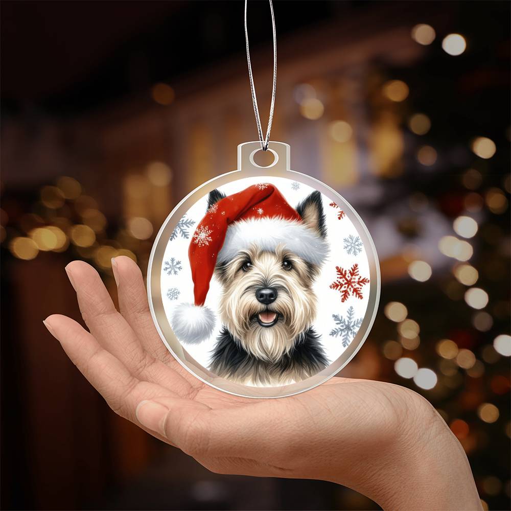 Christmas Dog - Scottish Terrier - Acrylic Ornament
