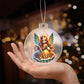 Cute Christmas Angel 015 - Acrylic Ornament