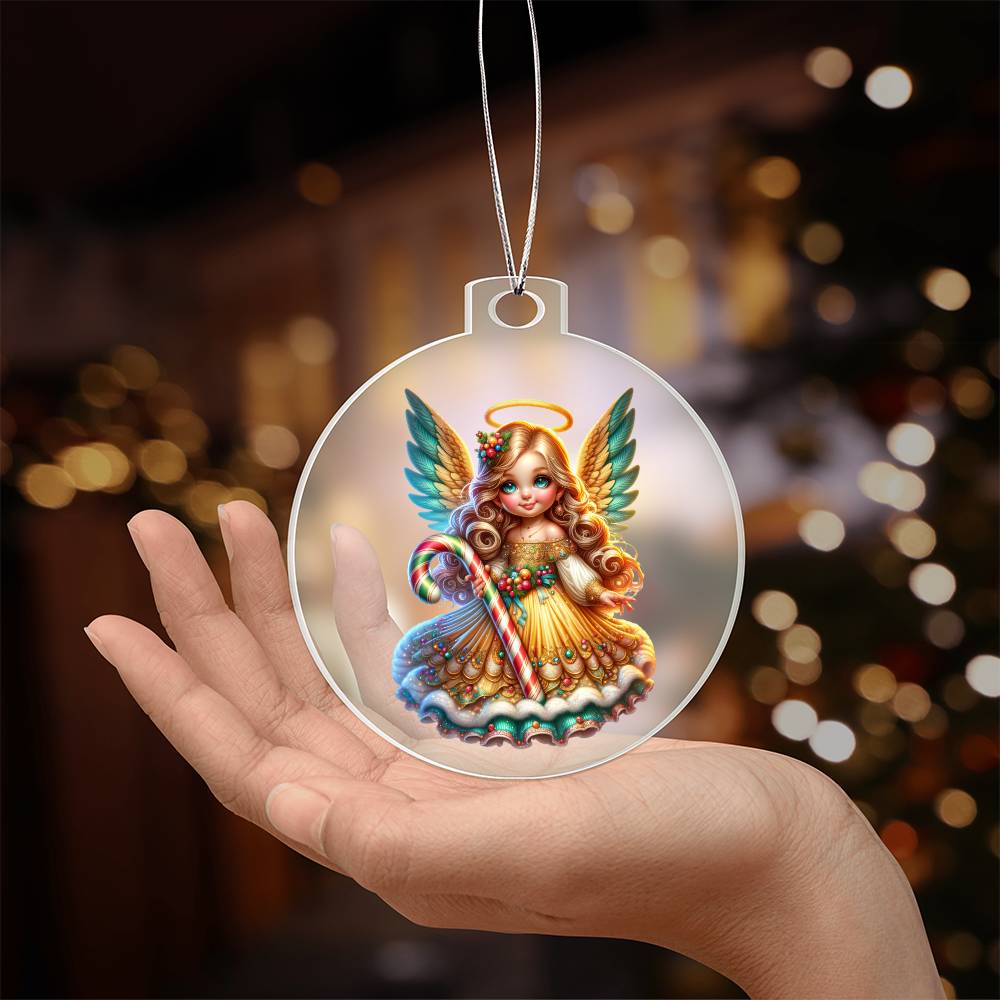 Cute Christmas Angel 015 - Acrylic Ornament