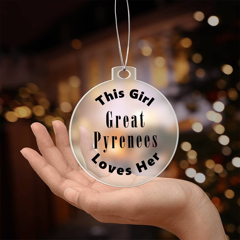 Great Pyrenees - Acrylic Ornament