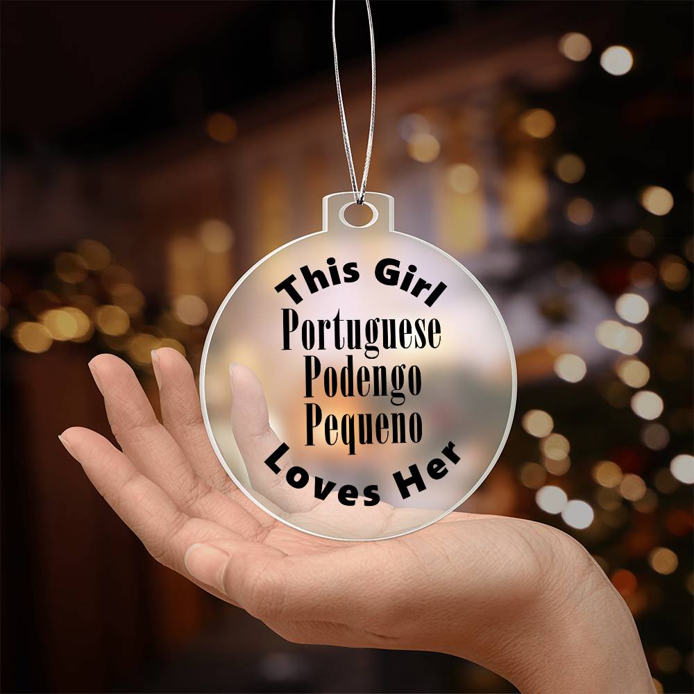 Portuguese Podengo Pequeno - Acrylic Ornament