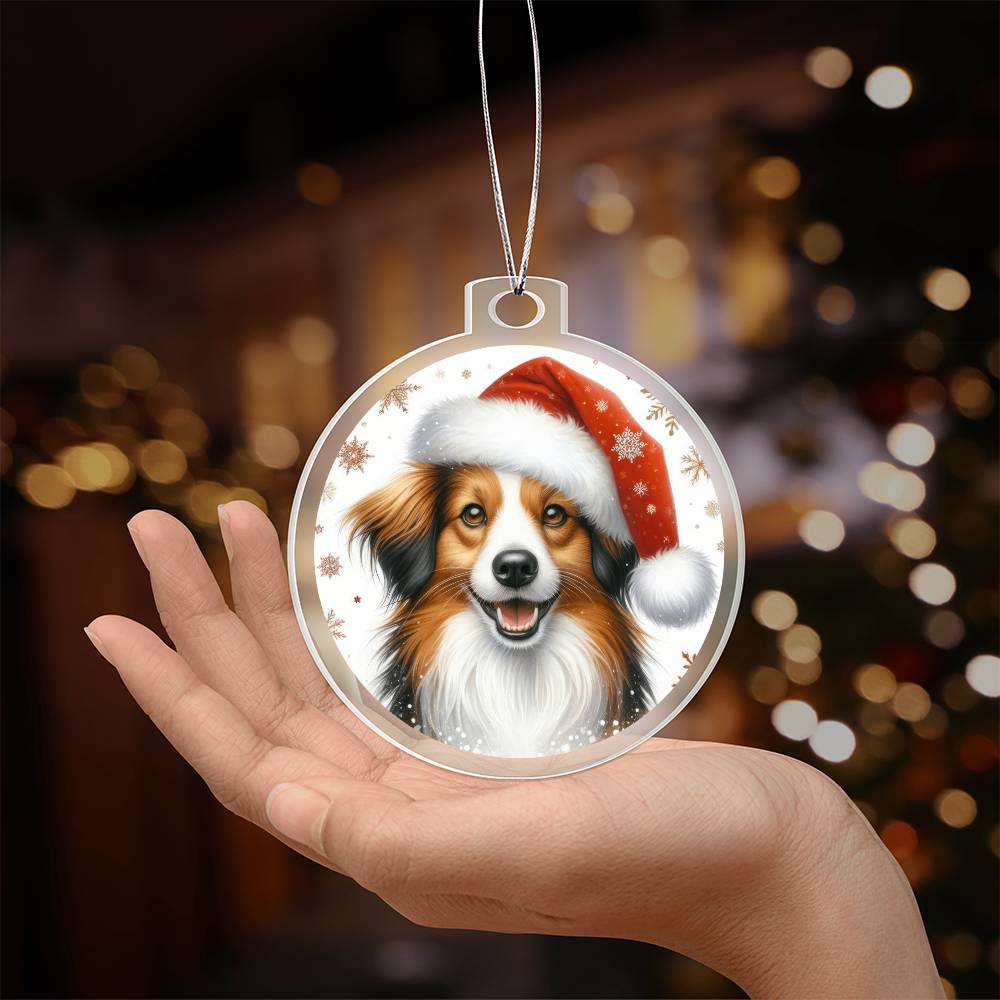 Christmas Dog - Kooikerhondje - Acrylic Ornament