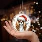 Christmas Dog - English Toy Spaniel - Acrylic Ornament