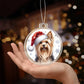 Christmas Dog - Silky Terrier - Acrylic Ornament