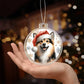 Christmas Dog - Norwegian Buhund - Acrylic Ornament