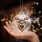Funny Reindeer Face 01 - Acrylic Ornament